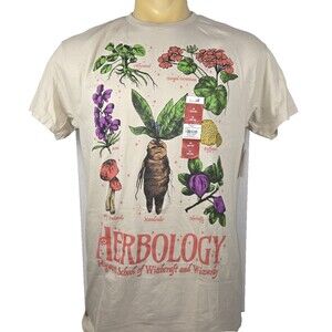 NEW Herbology HARRY POTTER Plants Spells Magic Short Sleeve T-Shirt Size M New